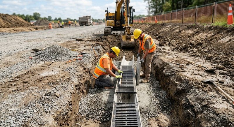 Drainage Trench Installation in Salt Lake City, UT