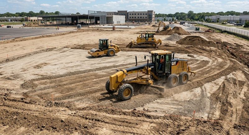 Parking Lot Excavation in Roswell, GA