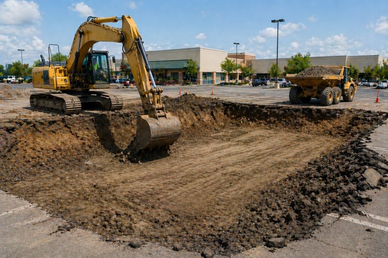 Parking Lot Gravel Repair in Marietta, GA